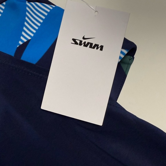 Nike Swim Navy and Blue Tank - Picture 3 of 8